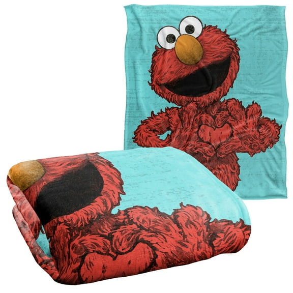 Sesame Street Elmo Painted Officially Licensed Silky Touch Super Soft Throw Blanket 50' x 60'