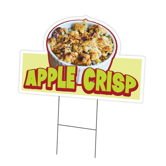 SignMission C-DC-1824-Apple Crisp19 18 x 24 in. Yard Sign & Stake - Apple Crisp