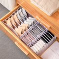thumbnail image 5 of Underwear Drawer Panties Socks Collapsible Storage Box (Gray 7 Grid 36*25*20*4PCS), 5 of 5