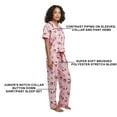 thumbnail image 3 of Hello Kitty Holiday All-Over Print Women's Button-Down Shirt And Pants Traditional 2-Piece Pajama Set-Medium, 3 of 7