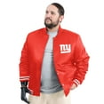 thumbnail image 2 of Men's G-III Sports by Carl Banks Red New York Giants Adaptive Team Graphic Satin Full-Snap Varsity Jacket, 2 of 5