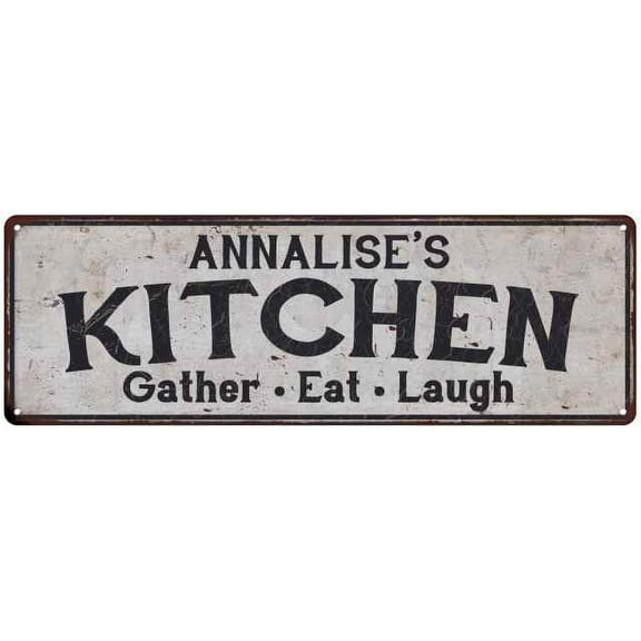 ANNALISE's Kitchen Gift Rustic Chic Decor Gift 6x18 Sign 206180051943