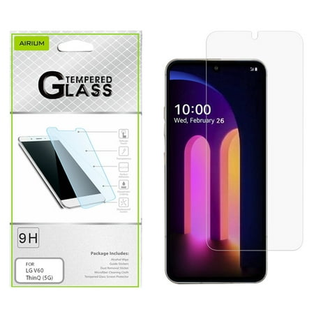 LG V60 ThinQ (5G) Screen Protector Tempered Glass [9H Hardness] [Ultra-Clear HD] [Bubble Free] [Case Friendly] Premium Shockproof Tempered Glass Screen Protector for LG V60 ThinQ (5G) 2020 Models