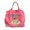 Pink Cake, variant on Japanese-style homemade eco-friendly shopping bag, nylon fabric embroidered floral tote bag, personalized and versatile nylon shopping bag
