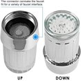 thumbnail image 3 of 2 PCS LED Water Faucet, 7 Colors Changing Glow Water Faucet Light Water Flow Color Changing Faucet Tap Sink Faucet for Kitchen Bathroom, 3 of 5