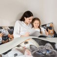 thumbnail image 4 of Manfei 3D Kitten Print King Size Comforter Sets, Kawaii Animal Lover Comforters King Size, Multicolor, Gray Reversible, 3-Piece, 1 Comforter and 2 Pillowcases, 4 of 7