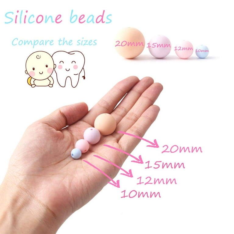 Purple Silicone Beads Set of 100pc 12mm BPA Free Beads Sensory