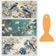thumbnail image 1 of Juego de 3 calcomanías de flores para muebles y manualidades (30 x 15 cm). Adhesivos decorativos de animales con diseño de pájaro azul. Incluye espátula., 1 of 9