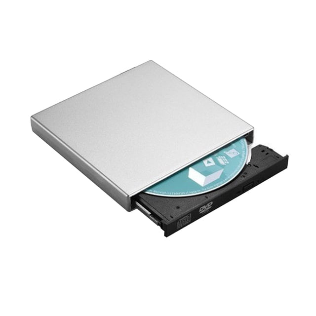 Quemador De Dvd USB 2.0 DVD externo delgado RW Grabadora de CD Lector Reproductor Unidad óptica Likrtyny Para estrenar