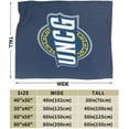 thumbnail image 3 of Unc Greensboro Spartans Fleece Blanket, Very Soft Microfiber Flannel Blanket for Couch Warm and Cozy for All Seasons, 3 of 6