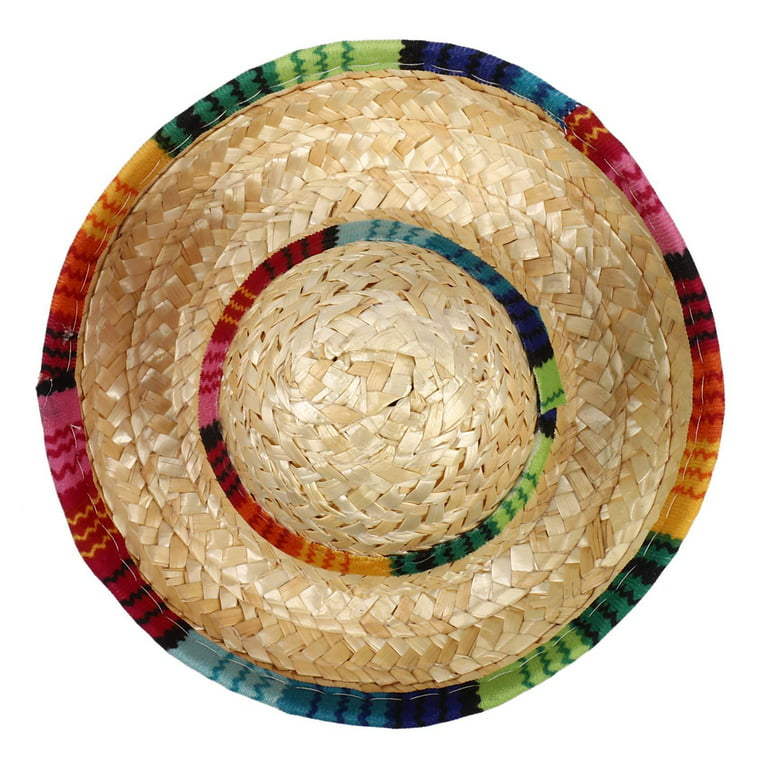 Gamexcel Mexican Sombrero Hat Straw Sombrero Hat for Cinco de Mayo Party Sombrero Hat Mexican Theme Party Decorations - 5 Pack, Adult Unisex, Size