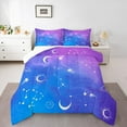 thumbnail image 2 of Feelyou Mystic Constellation Queen Comforter Set, Moon Stars Galaxy Bedding Sets, Dreamy Cartoon Theme Bedding Comforter Set, Super Cozy Room Decor, 3 Pieces, 2 of 8