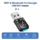thumbnail image 4 of AX900 USB WiFi 6 Bluetooth 5.4 Adapter 2in1 Dongle Dual Band 2.4G&5GHz Network Wireless Receiver DR, 4 of 5