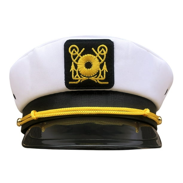 Disfraz De Capitán De Barco - Sombrero De Marinero Con Gafas De Aviador Y Pipa De Madera - Talla única Para Adultos Y Niños