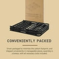 thumbnail image 5 of Hercules Folding Metal Bed Frame, 14 In Platform Mattress Foundation, Queen, 5 of 9