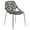 Brown, variant on LeisureMod Dining Chair with Molded Polypropylene Seat and Chrome Legs Tree-Inspired Cutout Back Design Stackable for Modern Home, Kitchen, Cafes Asbury Collection