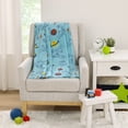 thumbnail image 4 of Disney Toy Story Aqua, Lime and Orange Buzz Lightyear Baby Blanket, 4 of 7