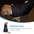 thumbnail image 4 of Imperméable pour Chien avec Capuche et Trou pour Col, Rayures Réfléchissantes Sûres, Ultra-Léger, Respirant, 100% Imperméable, Taille Moyenne - 3TG Bleu, 4 of 6
