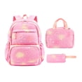 thumbnail image 5 of HJYCHN Girl Backpack Gradient Heart Star Print 3Pc Set with Lunch Bag Pencil Case Back to School Supplies for Kids and Backpack for Boys Pink, 5 of 9
