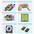 thumbnail image 5 of Portable Charger with Portable Handheld Game Console, 5000mAh Charging Battery, Gaming Power Bank Built-in 6000 Games, Power Pack Backup, Pinkish Purple, 5 of 13