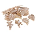 thumbnail image 1 of 20 Unids Mini Clavijas De Natural Ropa De Papel Foto Colgante Clip De Primavera Macarena Mini clavijas de madera vintage, 1 of 7