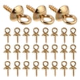 thumbnail image 1 of WHAMVOX 50Ud Tornillos De Ojo Para Joyería En Acero Inoxidable Dorado Uso, 1 of 6