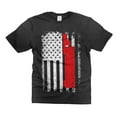 thumbnail image 2 of Mens US American Flag Patriotic USA Trucker Gift T-Shirt Truck Driver Shirt Trucker Gifts (X-Large Grey), 2 of 6