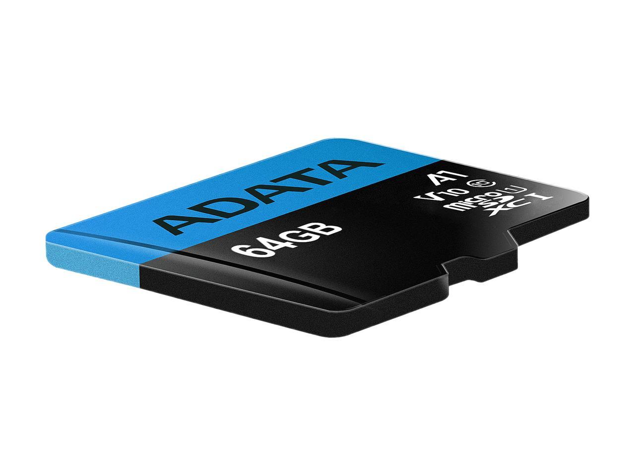 ADATA 64GB Premier microSDXC UHS-I / Class 10 V10 A1 Memory Card with SD Adapter - image 2 of 4