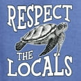 thumbnail image 6 of Wild Bobby Respect The Locals Save Our Oceans Turtle Animal Lover Unisex Crewneck Graphic Sweatshirt, Vintage Heather Blue, Large, 6 of 6