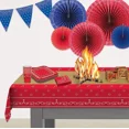 thumbnail image 6 of Western Red Bandana Banquet Plastic Tablecloth 54" X 106" Tableware Decoration, 6 of 6