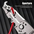thumbnail image 5 of Fdelink 18 In 1 Wire Stripper,Multi Function Stripper,18 In Foldable Wire Stripper Alicate Multiusos Electrico Multi Function Wire Stripping Pliers Multifunctional Wire Stripper Crimper Cable Cutter, 5 of 8