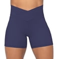 thumbnail image 1 of Pantalones cortos moteros Sunzel Sunzfly Crossover para mujer, color azul ceniza, 1 of 5