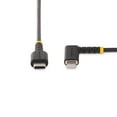 thumbnail image 3 of StarTech.com 6ft (2m) Durable USB-C to Lightning Cable, Black, Black, 3 of 4