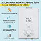 thumbnail image 2 of Calentador De Agua Instantáneo 13l De Gas Glp Ahorrador, 2 of 3