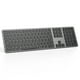 thumbnail image 1 of Teclado Bluetooth OMOTON compatible con Mac recargable, 1 of 9