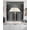 Black, variant on Modern Purple Swag Kitchen Curtains Sets for Windows 24 Inch Length, Abstract Diamond Luxury Gradient Short Window Curtain Panels Swags Valances and Tiers 3 Piece Set for Cafe/Dining Room
