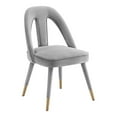 thumbnail image 1 of TOV Furniture Petra 19.3" Transitional Velvet Side Chair in Light Gray, 1 of 7