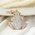 thumbnail image 4 of Grofry Creative Frog Pendant Keychain Sparkling Rhinestones Inlaid Car Keyring Backpack Bag Charm Keychain Accessories, 4 of 8