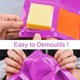 thumbnail image 3 of Soap Silicone Mold 6 Rectangular Soap Mold, 2pcs Rectangle Diy Soap Molds, Cake Jelly Ice Cake Chocolate Silicone Molds, Purple Muffin Cupcake Sweet B, 3 of 5