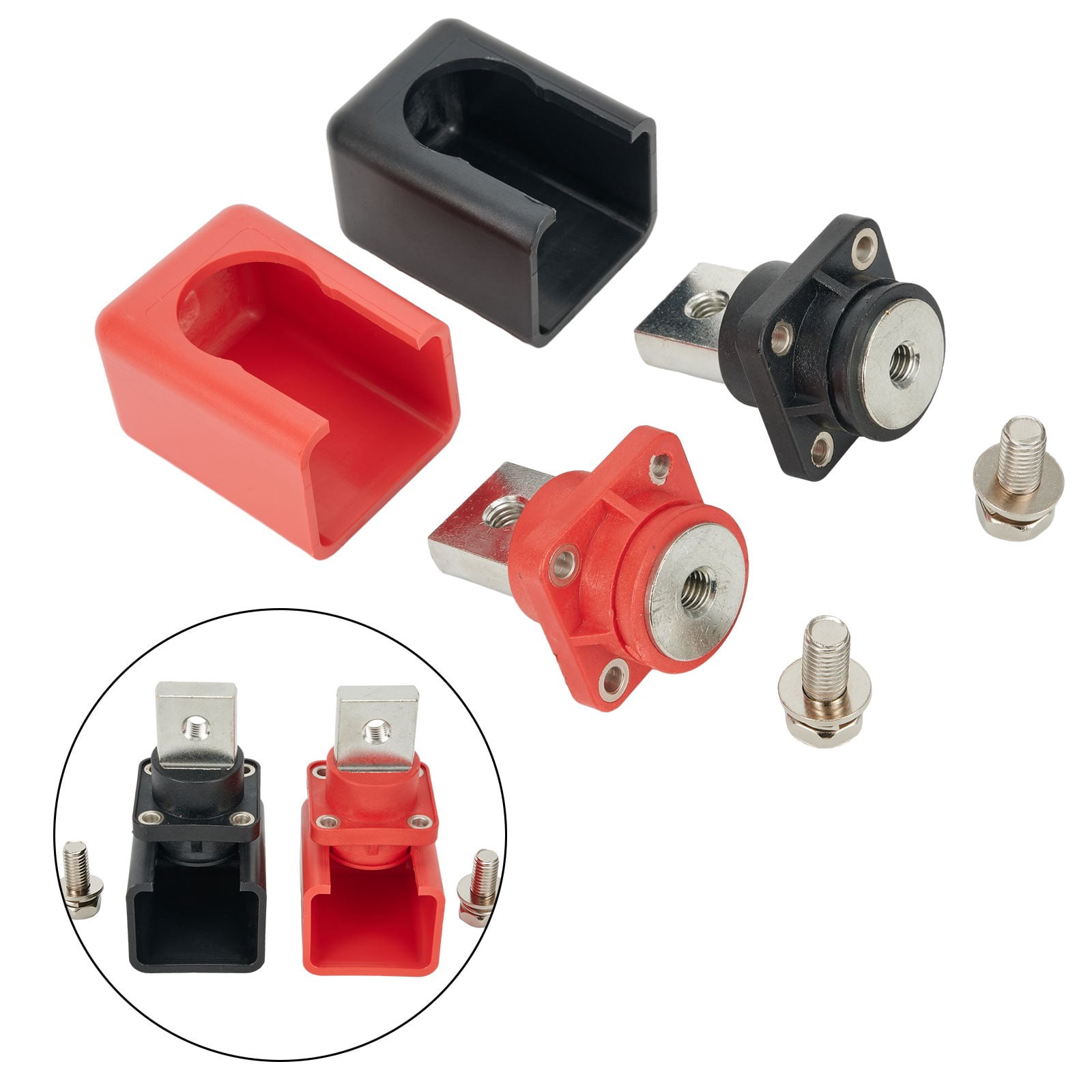 2pcs DC500V 300A High Current Energy Storage Terminal Block For New Energy Lithium Batteries Energy Storage Cabinets