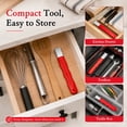 thumbnail image 3 of Manual Knife Sharpener, Portable Kitchen Blade Maintenance Tool with Ergonomic Grip, Alloy Grinding Head for Dull Knives Scissors and Outdoor Utility Blades, Compact Space-Saving Sharpening Gadget, 3 of 9