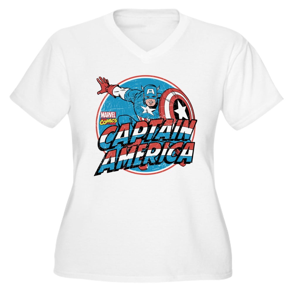 Captain america plus size t shirt Clearance