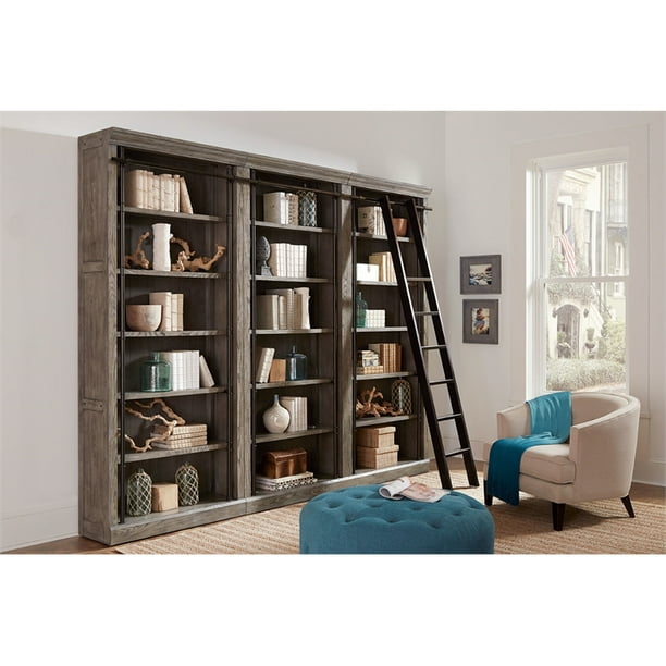 Pc Tall Wood Bookcase Wall Gray, Avondale Home Office Bookcase