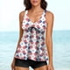 thumbnail image 2 of MKLEKYY Trajes De Baño Completo Mujer Women'S Summer Tankini Swimsuit Two Piece Printed Suspender Shorts Split Swimsuit (5), 2 of 5