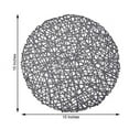thumbnail image 2 of BalsaCircle 6 Charcoal Gray 15" Round Vinyl String PLacemats Wedding Party Decor, 2 of 8