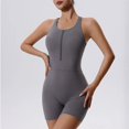 thumbnail image 2 of Body de Yoga con cremallera para mujer, ropa deportiva, conjunto de Yoga, ropa de gimnasio, chándal de entrenamiento de realce, mono deportivo de baile, 2 of 5