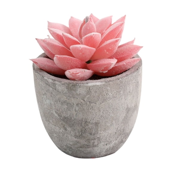 Fake Plants, Realistic Mini Potted Succulents, Plastic Artificial Plants Decoration, 2.7 X 2.6 X 2.6 Inches Small Faux Plants for Home Office Kitchen Table Desk Indoor Decor