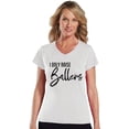thumbnail image 2 of NanyCrafts' I only Raise Ballers Ladies Modern Fit V-Neck Shirt, 2 of 2