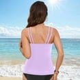 thumbnail image 5 of GEWSEY Womens Flowy Tankini Tops Only - Modest Bathing Suit Loose Fit Swimsuit Swim Tops No Bottom 2025 (Light Purple, S), 5 of 9