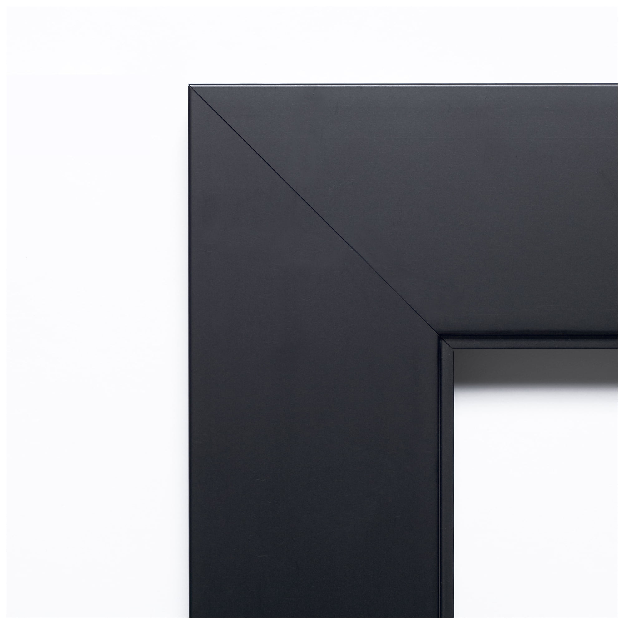 Amanti Art Natural Cork Board Wood Framed Corvino Black Bulletin Board 41 in. x 29 in.